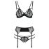 "Passion Floris - Ensemble de Lingerie (Noir)"