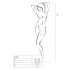 Passion BS047 - Ensemble ouvert en résille (noir) - S-L