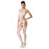 Passion BS053 - Ensemble résille tour de cou (blanc) - S-L