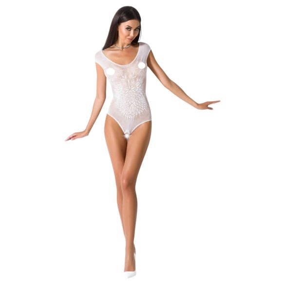 Passion BS064 - Body résille ouvert (blanc) - S-L