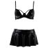Passion Deby - Ensemble soutien-gorge & mini-jupe (noir)