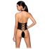Passion Nancy - body croisé ouvert (noir) - L/XL