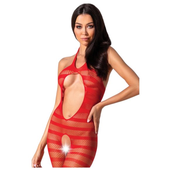 Passion BS081 - Combinaison rouge dos-nu capri (S-L)