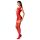 Passion BS082 - Ensemble résille sans manches en dentelle rouge (Taille S-L)