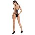 Passion BS086 - Body rayé transparent (noir) - S-L