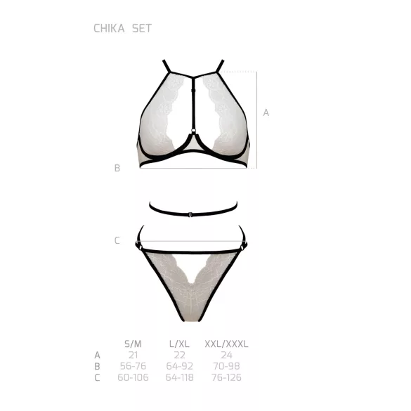 Passion Chika - ensemble soutien-gorge (crème)
