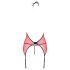 Passion Peonia - haut et string (rouge) - L/XL