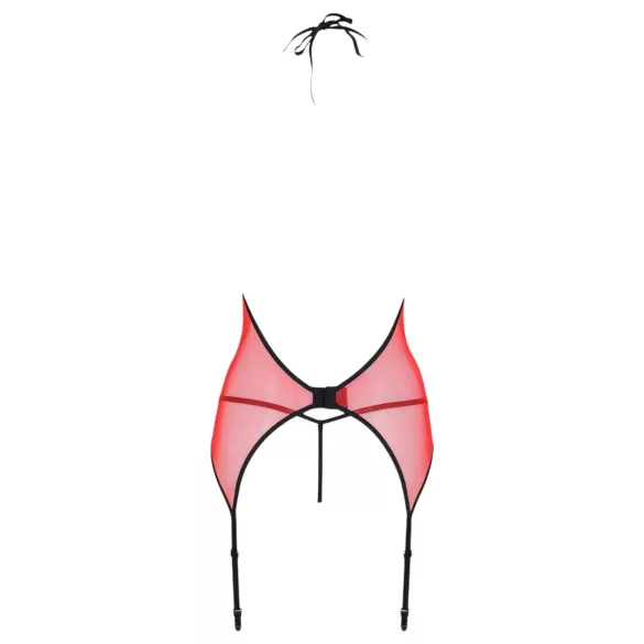 Passion Peonia - haut et string (rouge)