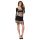 Passion BS105 - mini robe résille (noir) - S-L