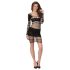 Passion BS105 - mini robe résille (noir) - S-L