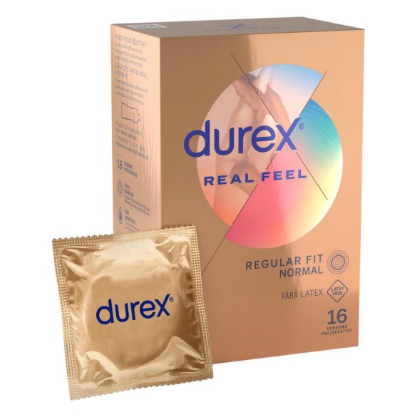 Durex Real Feel - Préservatifs sans latex (16 pièces)