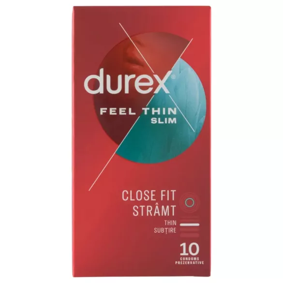 Durex - préservatifs ultra fins sensation naturelle - slim - boîte de 10