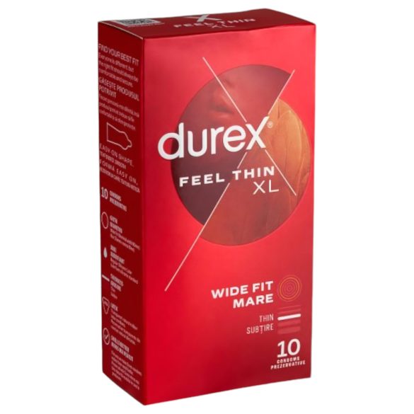 Durex Feel Thin XL - Sensation réaliste préservatifs (10pcs)
