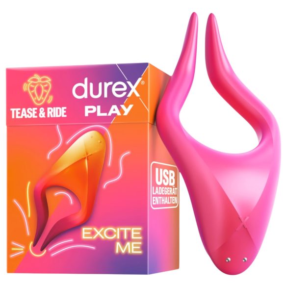 Durex Tease & Ride - Vibromasseur intime point G (rose)