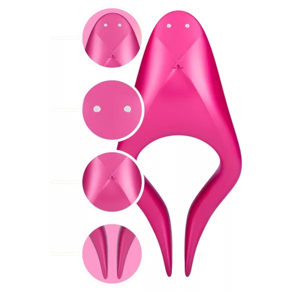 Durex Tease & Ride - Vibromasseur point G - silicone rose