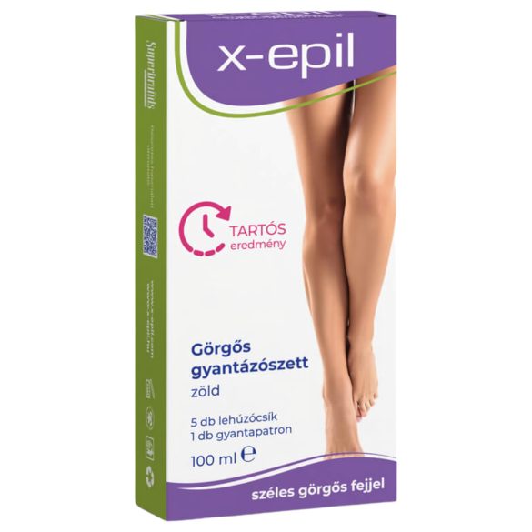 X-Epil - Kit de cire roll-on - vert