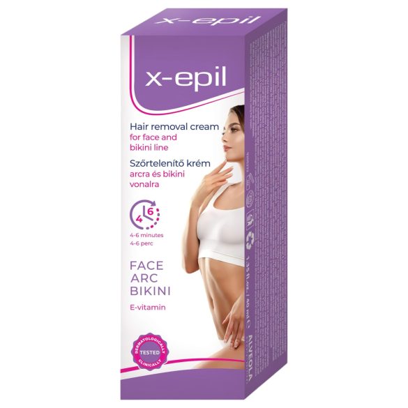 X-Epil - Crème dépilatoire visage & ligne bikini (40ml)