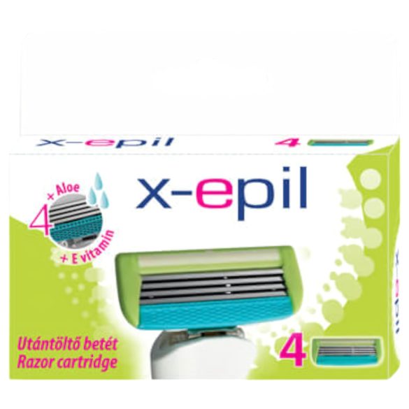 X-Epil - recharges rasoir femme 4 lames (4pcs)
