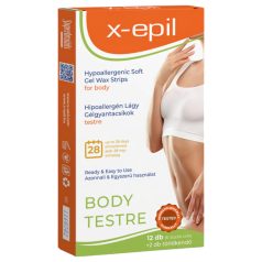 X-Epil - Bandes de cire hypoallergéniques corps (12pcs)