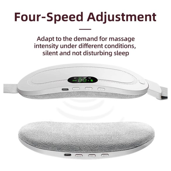 EMS - ceinture de massage menstruel rechargeable - blanc