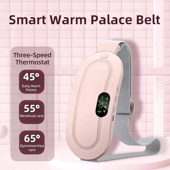 Ceinture chauffante intelligente EMS pour menstruation - rose