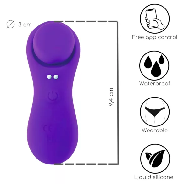 Desirel Confidential - culotte vibrante connectée - violet