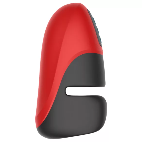 Lena - masturbateur vibrant et serrant - silicone rouge