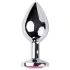 Desirel - plug anal bijou rose - métal argenté/rose - taille M
