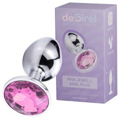Bijou Rose Désir L - plug anal (argent-rose)
