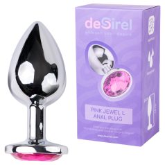 Bijou Rose Désir L - plug anal (argent-rose)