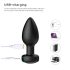 Vibrateur anal Desirel Easy Obsidian rechargeable noir