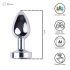 Desirel GlowPlug - Plug Anal Lumineux - Petit (Argent)