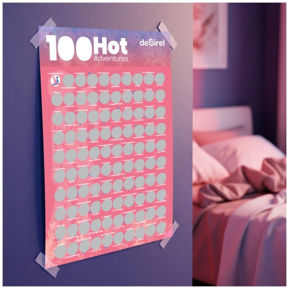 Desirel - jeu affiche à gratter positions sexuelles - 100 idées