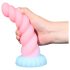 Dildo licorne lumineux 22cm - arc-en-ciel enchanteur