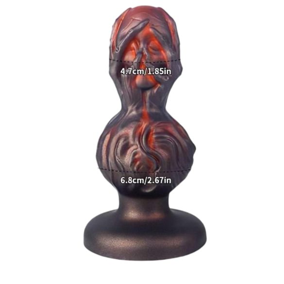 OgazR - Plug anal sphérique - 10,5 cm (noir)