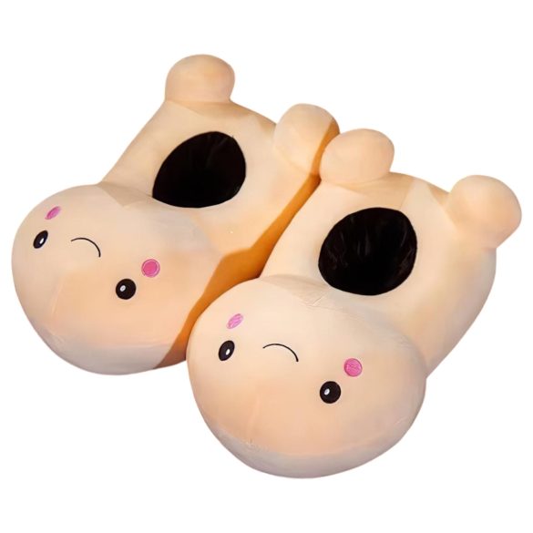 Pantoufles amusantes pour lui (naturel)