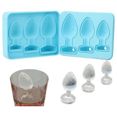 Moule glaçons plug anal (bleu) Moule glaçons plug anal (bleu)