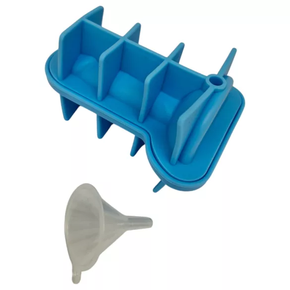 Moule glaçons forme pénis - silicone bleu