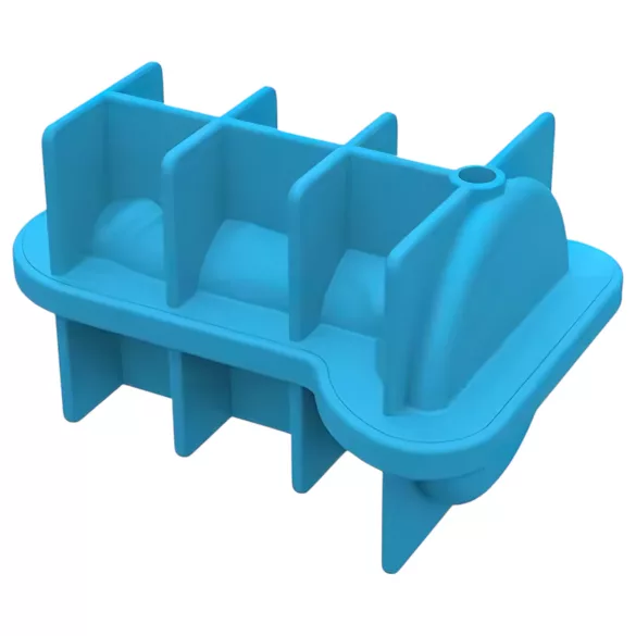 Moule glaçons forme pénis - silicone bleu