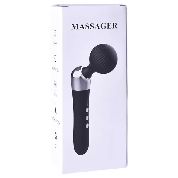Vibromasseur incurvé rechargeable (noir)