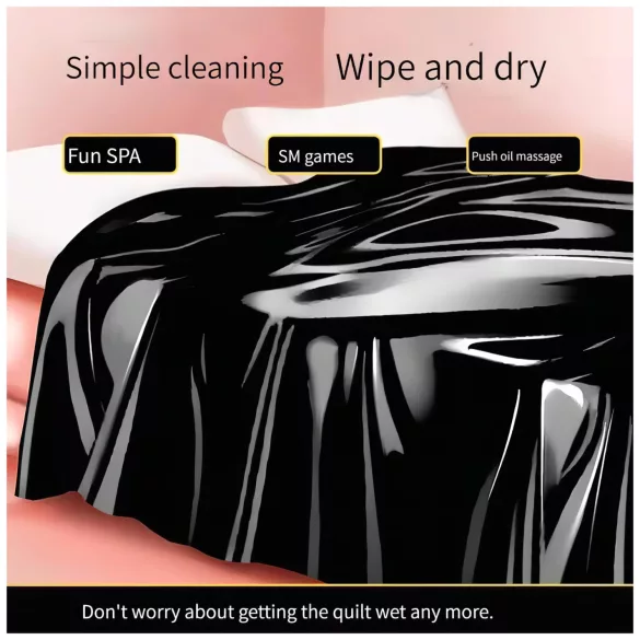 Drap de sexe imperméable à l’eau et à l’huile - 97 × 130 cm (noir)