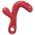 Vibromasseur pieuvre vibrant à bras (rouge)