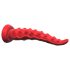 Tentacule vibrant ventousé avec télécommande (rouge)