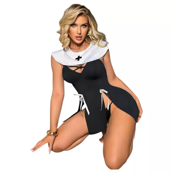 Nonne - déguisement sexy - noir