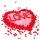Pétales de rose artificielles rouges - 500 pièces