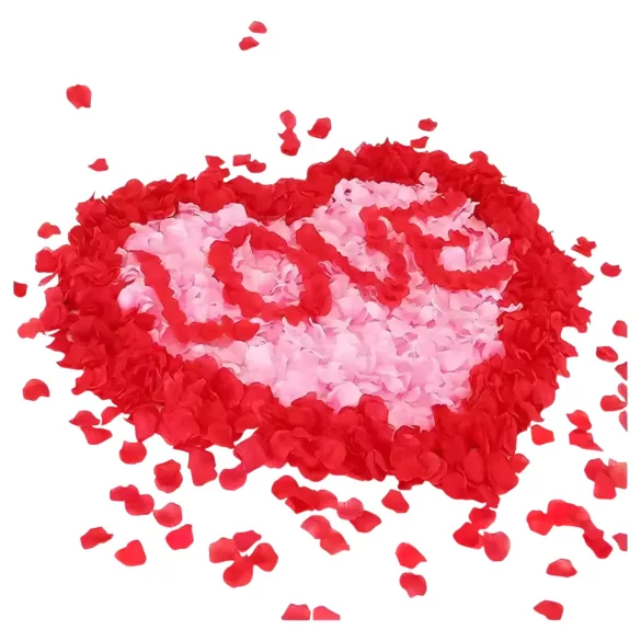 Pétales de rose artificielles rouges - 500 pièces