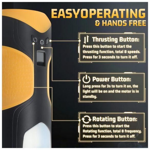 Lonely - masturbateur automatique rotatif - noir