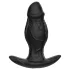 Kangvo - gode en silicone gonflable magnétique (noir)
