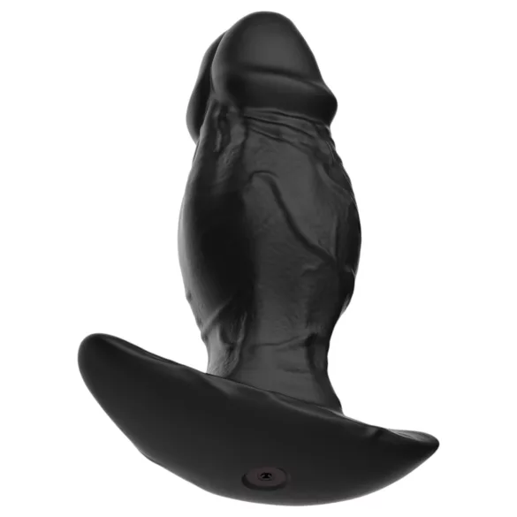 Kangvo - gode en silicone gonflable magnétique (noir)