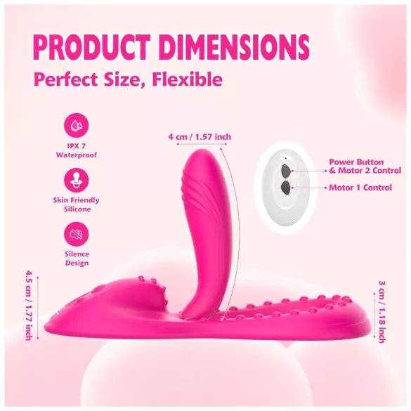Mroow - vibromasseur coussin flexible (rose)